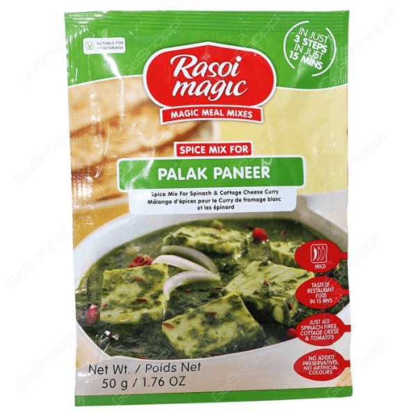 Shop Rasoi Magic Spice Palak Paneer 50G at Grocerywala