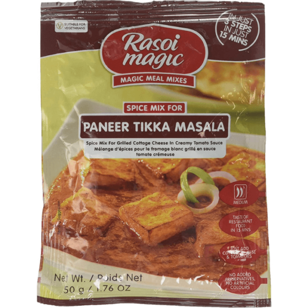 Shop Rasoi Magic Spice Paneer Tikka Masa 50G at Grocerywala