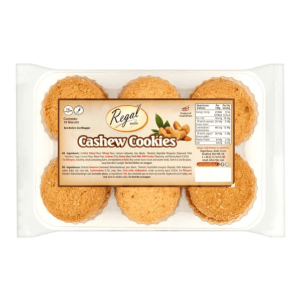 Shop Regal Cashew Cookies (18pcs) - 360g at Grocerywala