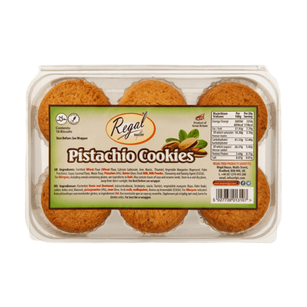Shop Regal Pistachio Cookies (18pcs) - 200g at Grocerywala