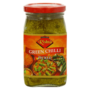 Shop Rishta Pickle Green Chilli - 400g at Grocerywala