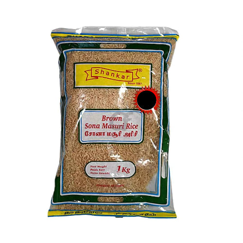 Shankar brown sona masoori rice 1kg packet