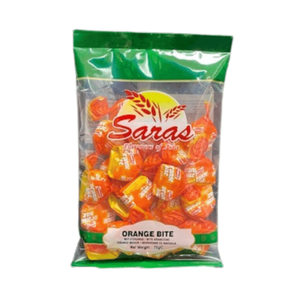 Shop Saras Orange Candy - 57g at Grocerywala