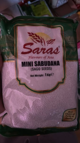 Shop Saras Sago (Mini Seeds) - 1kg at Grocerywala