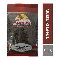 Shop Saras Mustard Seeds Brown - 100g at Grocerywala
