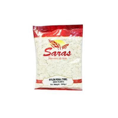 Shop Saras Pawa Thin (Nylon Poha) - 300g at Grocerywala