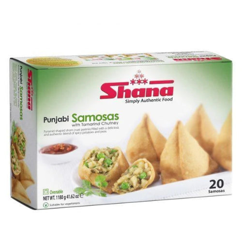 Shop Shana Punjabi Samosa 20's - 1180g at Grocerywala