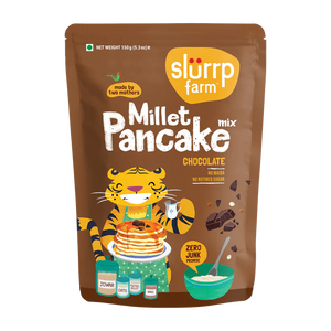 Shop Slurrp Farm Millet Pancake Mix Chocolate - 150g at Grocerywala