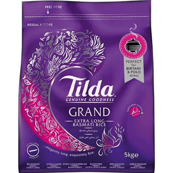 Shop Tilda Basmati Rice Grand Extra Long - 10kg at Grocerywala