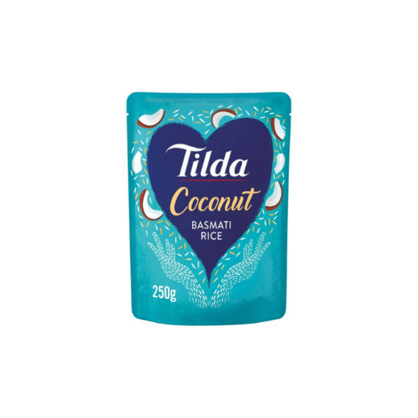 Shop Tilda Coconut Steamed Basmati Rice - 250g at Grocerywala