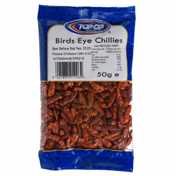 Shop Topop Bird Eye Chilli 50G at Grocerywala