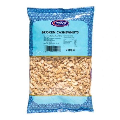 Shop TOPOP Cashew Nuts Broken 750g at Grocerywala