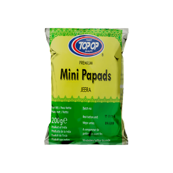 Shop Topop Mini Papad Jeera 200G at Grocerywala