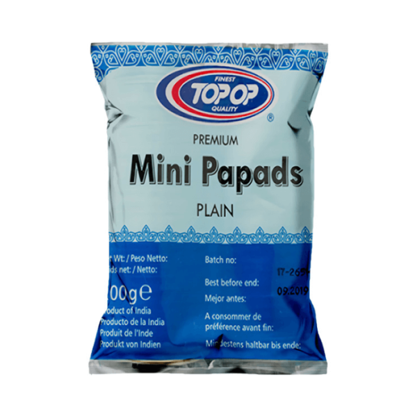 Shop Topop Mini Papad Plain 200G at Grocerywala