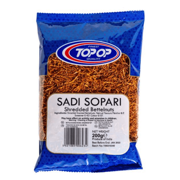 Shop Topop Sopari Sadi Shredded Scented Betelnuts - 200g at Grocerywala