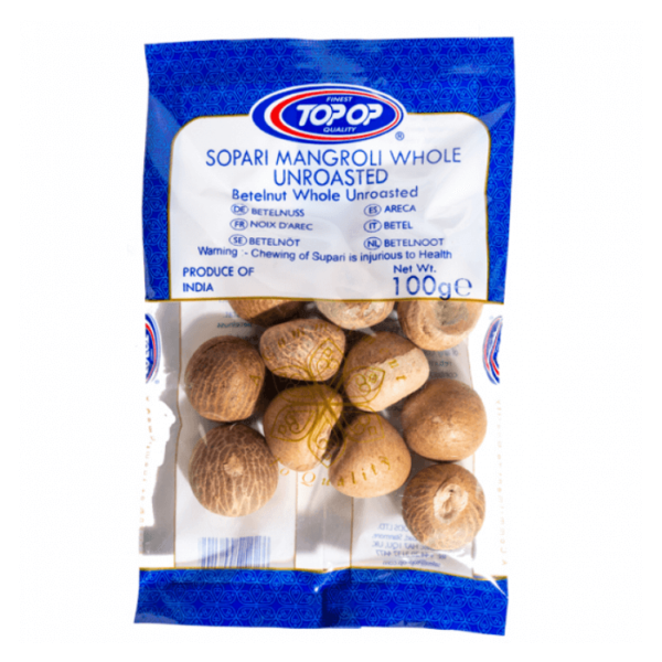 Shop Topop Sopari Mangroli Whole Unroasted - 100g at Grocerywala
