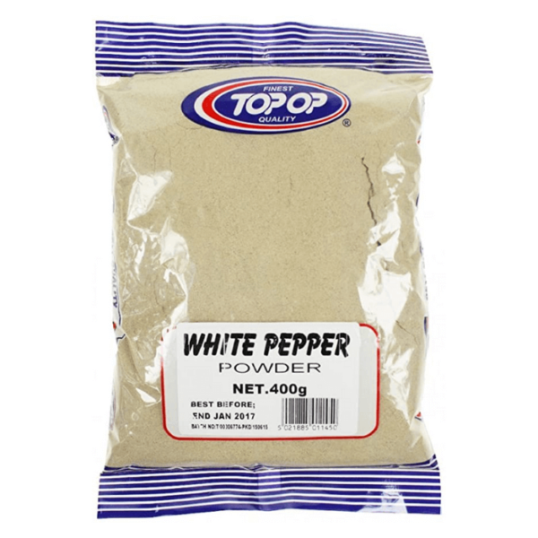 Shop Topop White Pepper Powder - 400g at Grocerywala