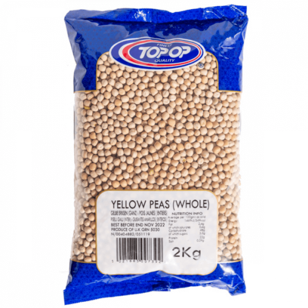 Shop Topop Yellow Peas Whole - 2kg at Grocerywala