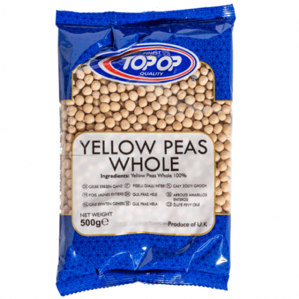Shop Topop Yellow Peas Whole - 500g at Grocerywala