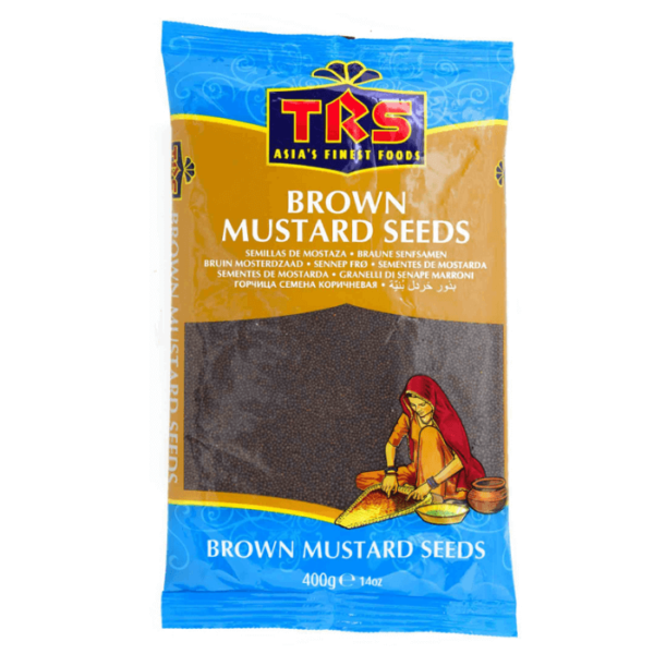Shop TRS Mustard Seeds Brown (Rai) - 400g at Grocerywala