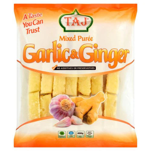 Shop Taj Ginger Garlic Mix Frozen - 400g at Grocerywala