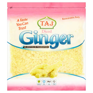 Shop Taj Diced Ginger 200g at Grocerywala