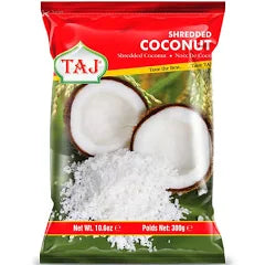 Shop Taj Shredded Coconut Frozen - 300g at Grocerywala