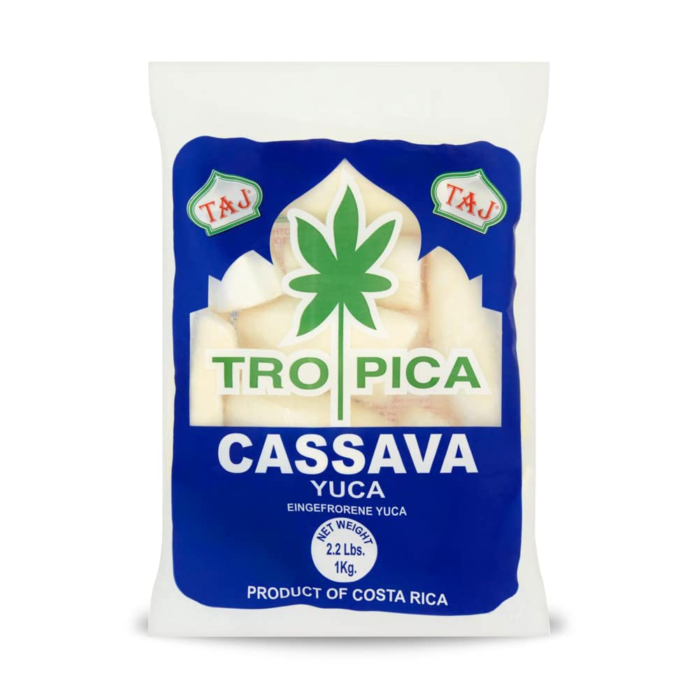 Shop Taj Cassava Whole Frozen (Yuca) - 1kg at Grocerywala