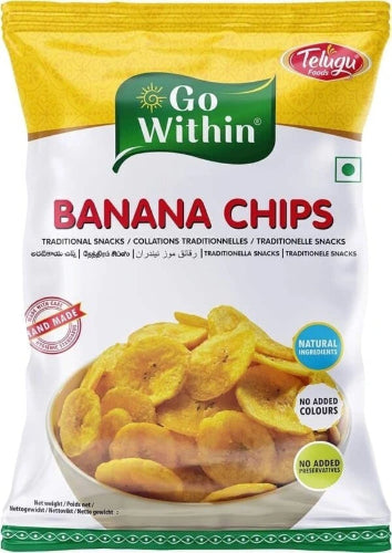 Shop Telugu Foods Banana Chips - 100g at Grocerywala