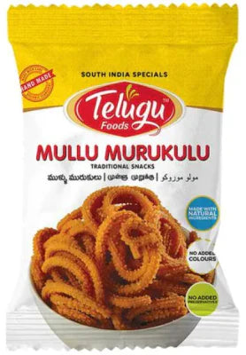 Shop Telugu Foods Mullu Murukulu 24pkt - 170g at Grocerywala