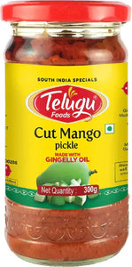 Telugu Foods cut mango pickle 300g jar