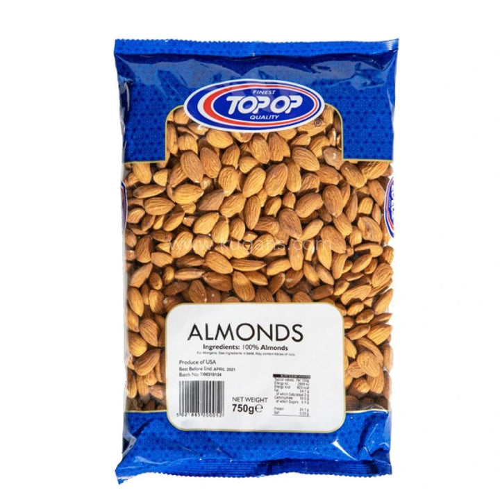 Shop TOPOP Almonds 750g at Grocerywala