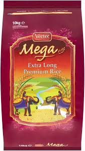 Veetee Mega Basmati Rice Extra Long 10kg | Premium Biryani Rice ...