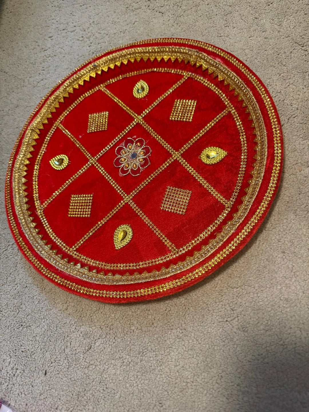 Pooja Thali Design 2 -1pc