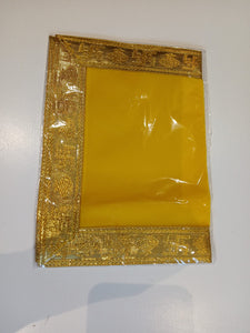Shop Yellow Pooja Velvet Cloth (9â€ X 13â€) at Grocerywala