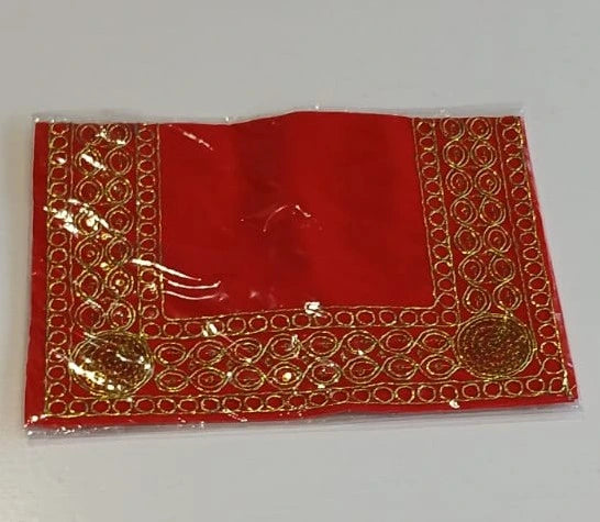 Shop Red Pooja Velvet Cloth (7â€ X 11â€) at Grocerywala