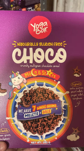 Shop yoga bar choco cereal moon & stars 345g at Grocerywala