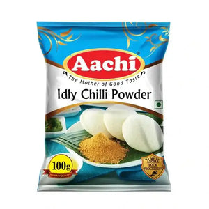 Aachi Idly Chilli Powder 100g South Indian spice blend pack