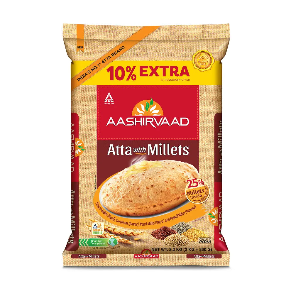 Aashirvaad Atta with Millets 2kg pack