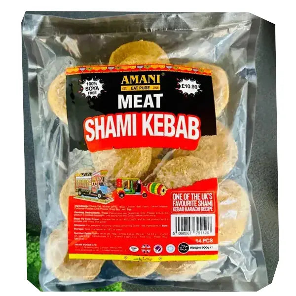 Amani meat shami kebab 14 pieces 900g frozen pack