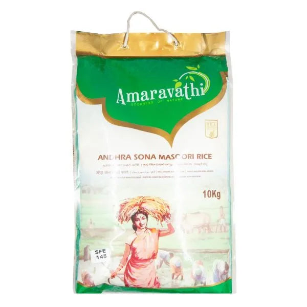 Amaravathi sona masoori rice 10kg family rice sack