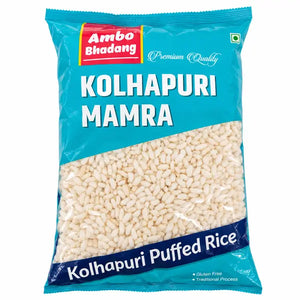 Amba Bhadang Kolhapuri Mamra puffed rice bag, front of pack