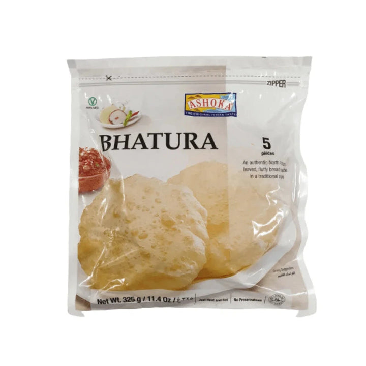 Ashoka Bhatura Frozen (5pcs) - 325g retail pack on a white background