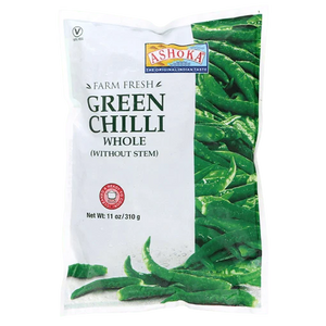 Shop Ashoka Green Chilli Whole (Without Stem) - 310G at Grocerywala