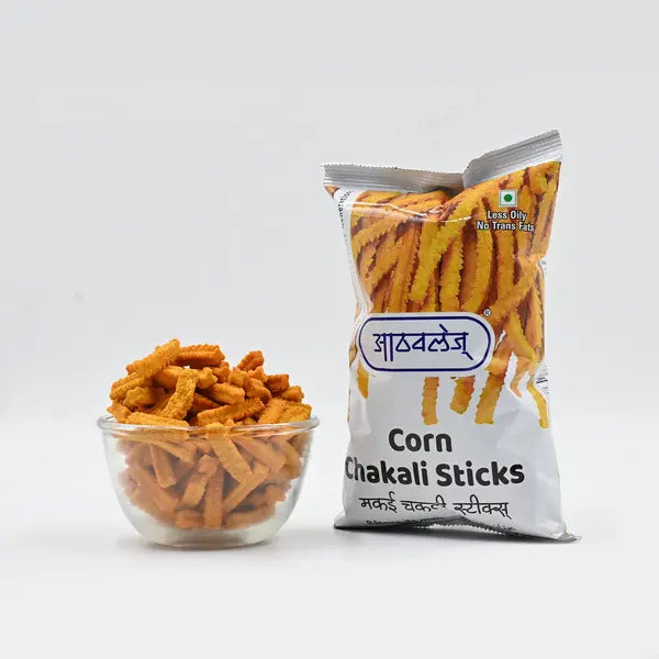 Athavale corn chakali sticks crispy snack pack 200g