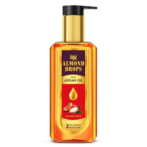 Bajaj Almond Drops Argan Hair Oil 200ml pump bottle