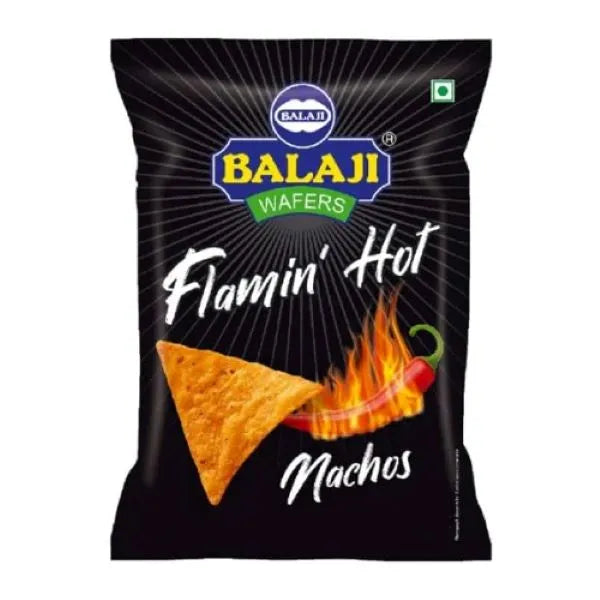 Balaji Flamin' Hot Nachos Crisps - 140g