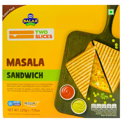 Shop Balaji Masala Sandwich Frozen - 220g at Grocerywala