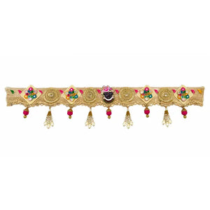 Diwali Gold Floral Bandhanwar Toran - 38 Inch