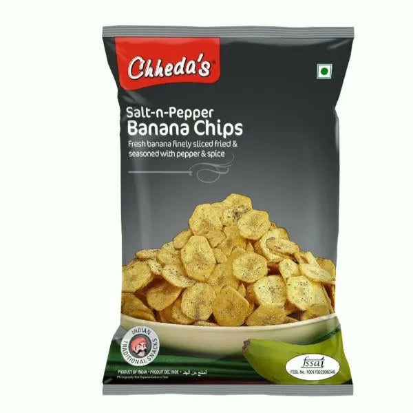 Chhedas Salt and Pepper Banana Chips - 50g